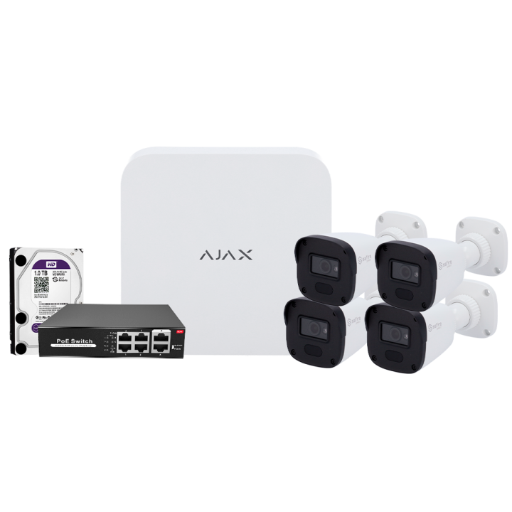 MARCA BLANCA AJ-NVRKIT108B-2 2MP Wi-Fi пулевая камера с ИК-подсветкой