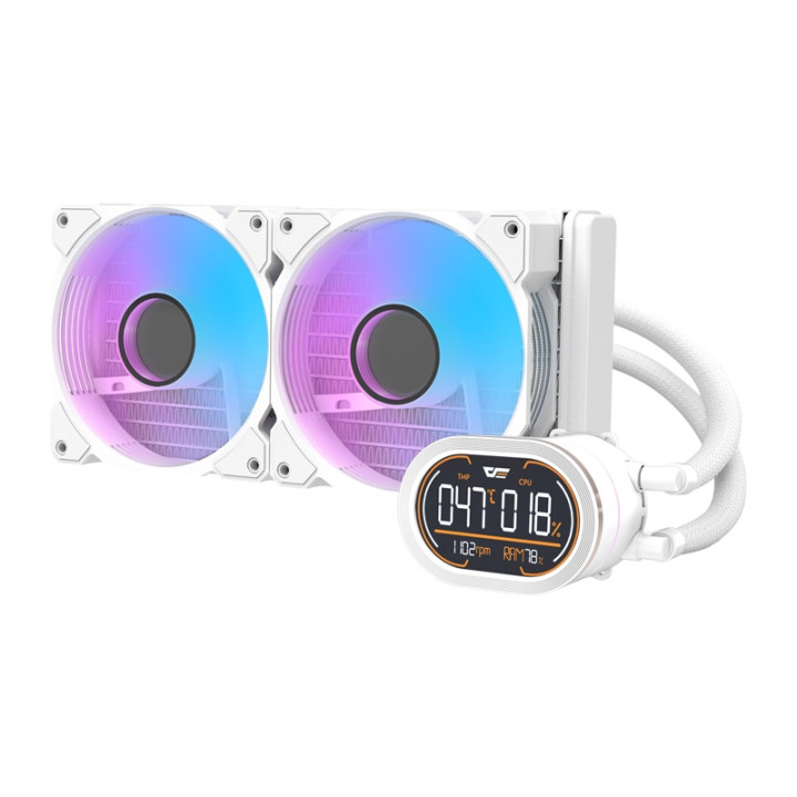 darkFlash DH240D WHITE v2 CPU Cooler (White)