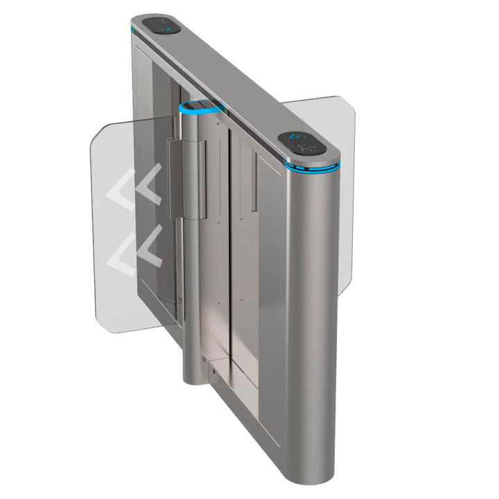 TURBOO TS-SG808-M-1200 скоростные ворота с RFID контролем доступа, нержавеющая сталь
