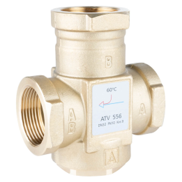 AFRISO ATV 556 – termostata vārsts, DN32, Rp 1 1/4", Kvs 9, 60°C
