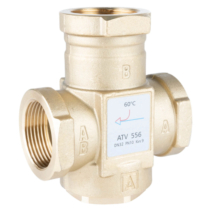 AFRISO ATV 556 – termostata vārsts, DN32, Rp 1 1/4", Kvs 9, 60°C