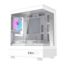 Белый корпус для компьютера DarkFlash DB330M (+3 вентилятора) v2