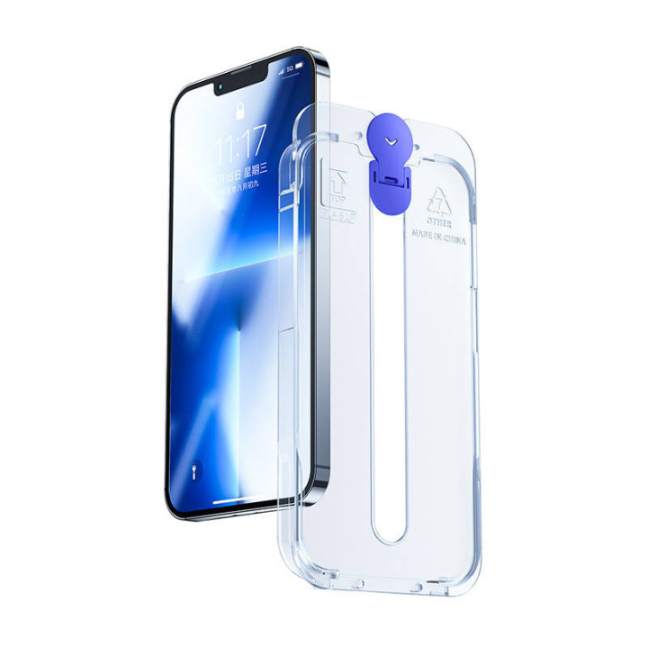 Koko näytön karkaistu lasi Joyroom Easy Fit JR-H11 Apple iPhone 14 Plus 6,7 tuumalle