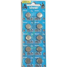Vinnic L1121F / AG8 / LR55 1.5V 41mAh Alkaline pulksteņa baterijas 10 gab.