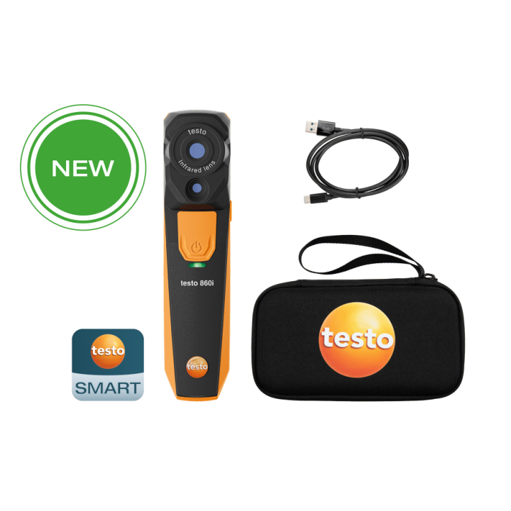 Belaidis termovizorius Testo 860i kit 256 x 192 pikseliu ismaniesiems telefonams