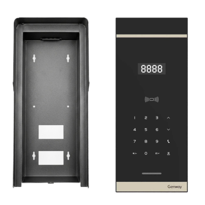 Genway WL-03NL-V3 uz virsmas montējams durvju domofona panelis ar lietus nojumes komplektu