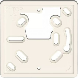 Pieslēguma plāksne RAMSES 714 iebūvējamai rozetei RAMSES 700 S, RAMSES 714 ir SOTHIS 715, 79 x 79 mm, balta
