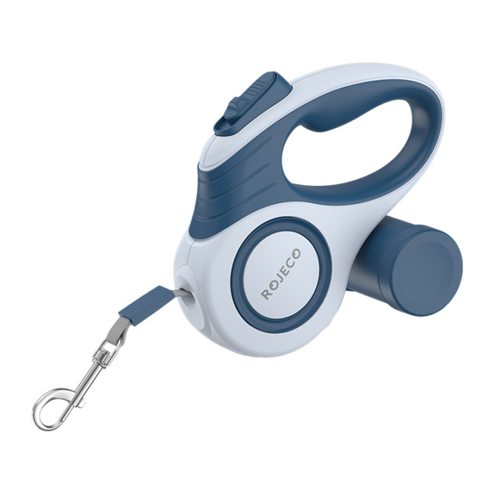 Rojeco A12 3M automatinis ištraukiamas pavadėlis šuniui (mėlynas)