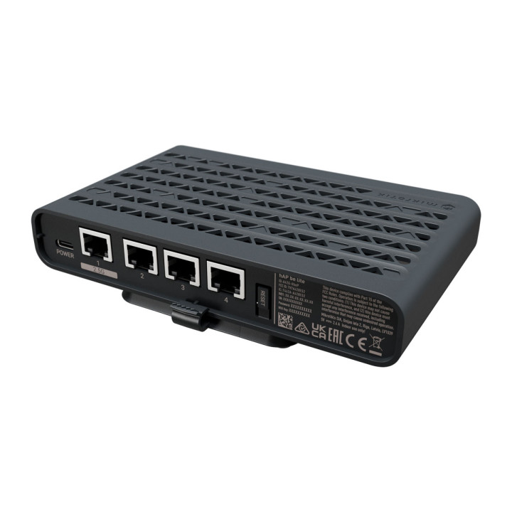 MikroTik hAP be lite - Маршрутизатор Wi-Fi 7 (A42G-HbeP)