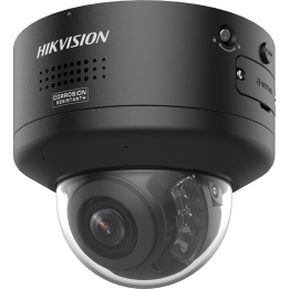 HIKVISION PRO DS-2CD2767G3-LIPTRZS2UY/SRB(2812)BLK 6MP Outdoor Dome IP Camera with PoE, IP67, Dual Illumination, 2.8-12mm Varifo