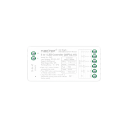LED Controller 5in1 RGB+CCT 12-24VDC 12A WiFi SW5 (FUT037W+)