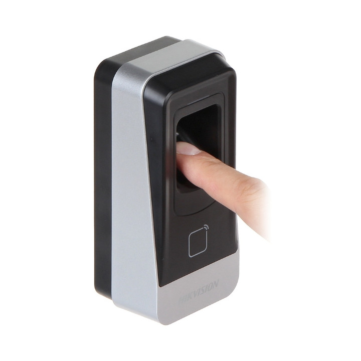 Hikvision DS-K1201AMF pirštų atspaudų skaitytuvas su RFID prieigos kontrole