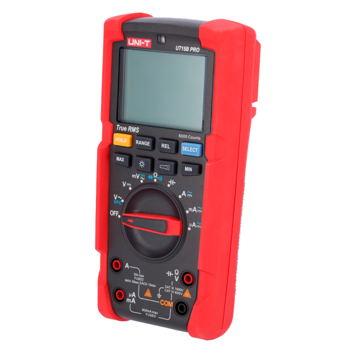 UNI-TREND UT15BPRO Digital Multimeter 6000 Counts True RMS CAT III
