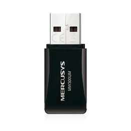 MERCUSYS MW300UM N300 belaidis mini USB adapteris 300Mbps 2.4GHz Wi-Fi raktas