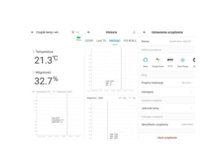 Temperatūras un mitruma monitors Zigbee