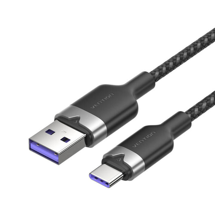 Кабель USB 2.0 A — USB-C 6A Vention CTOBF 1M (черный)
