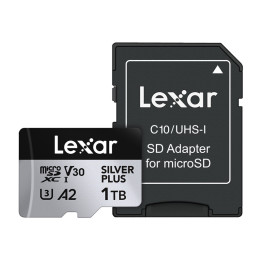 Lexar High-Performance Silver Plus microSDXC 1TB atminties kortelė + adapteris