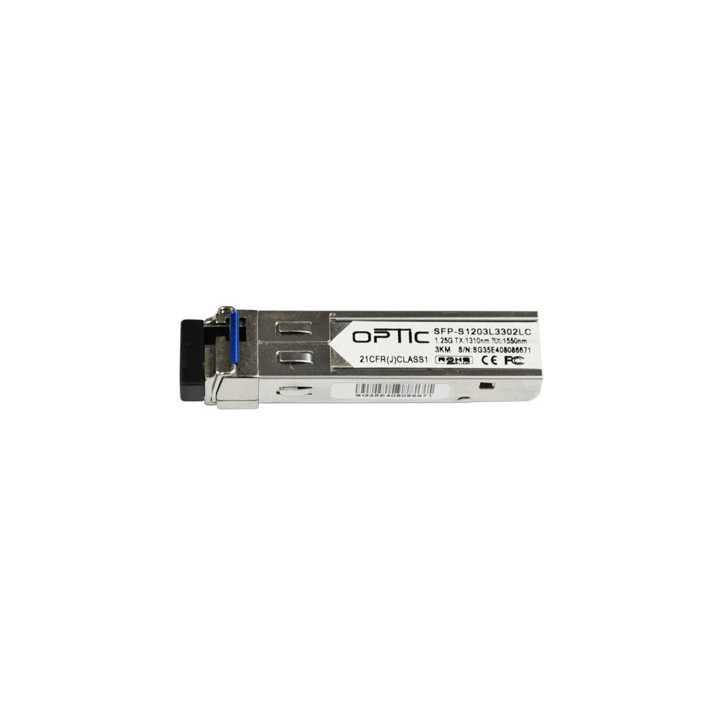 OPTIC SFP modulis (1vnt) 1,25Gbps, LC SM, (20km), WDM, TX1310/RX1550