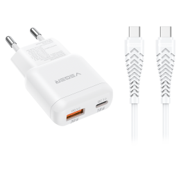 VEGER VG-TR120-Kit-30W1A1C 30 W USB-C & USB-A seinälaturi pikalatauksella