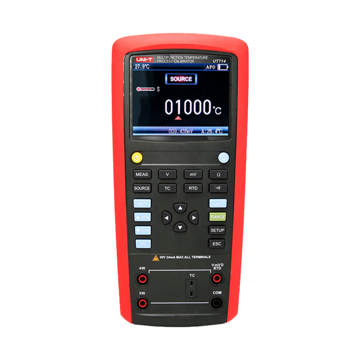 UNI-TREND UT714 Digital Multimeter 4000 Counts AC/DC Voltage Current Resistance Capacitance Frequency Temperature Diode Continui
