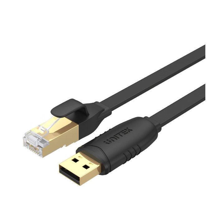 КОНСОЛЬНЫЙ КАБЕЛЬ Y-SP02001B USB-A / RJ45 (RS-232) UNITEK