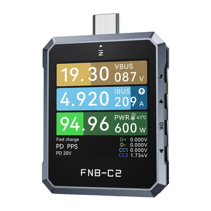 USB FNIRSI FNB-C2 testeris