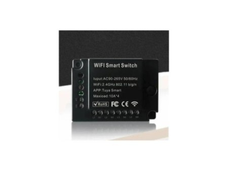 4x10A Wi-Fi+RF viedās mājas relejs (Smart Life)