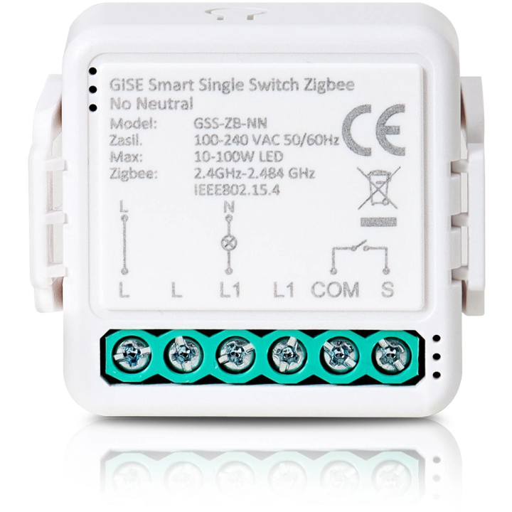 GISE Smart GSS-ZB-NN – single Zigbee relay module without N