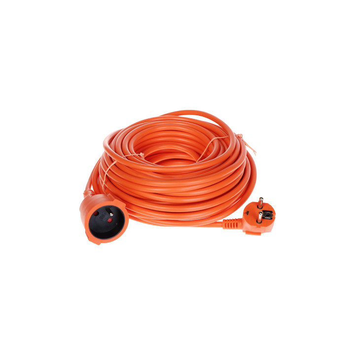 Pagarinātājs PS-3X1.5-20M/ORANGE 20m Schuko ar zemējumu, 3x1,5mm², oranžs