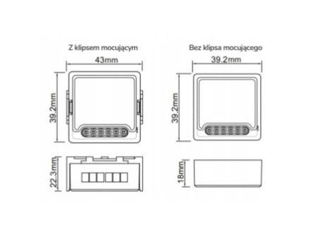 Garāžas durvju relejs Wi-Fi+antena