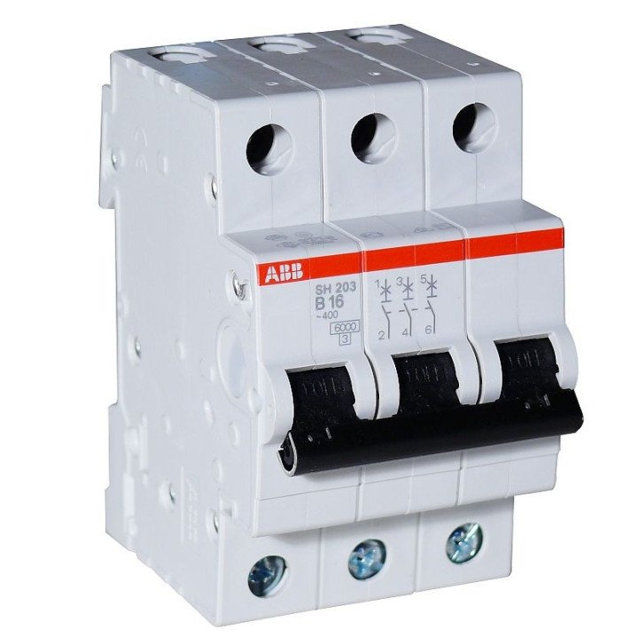 ABB SH203 MCB 3P 10A B 6kA