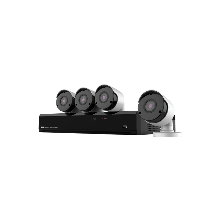 NIVIAN RETAIL NV-KIT41-4CAM-5M-1TB 4x 5MP IP-kaamerate komplekt 1TB HDD-ga