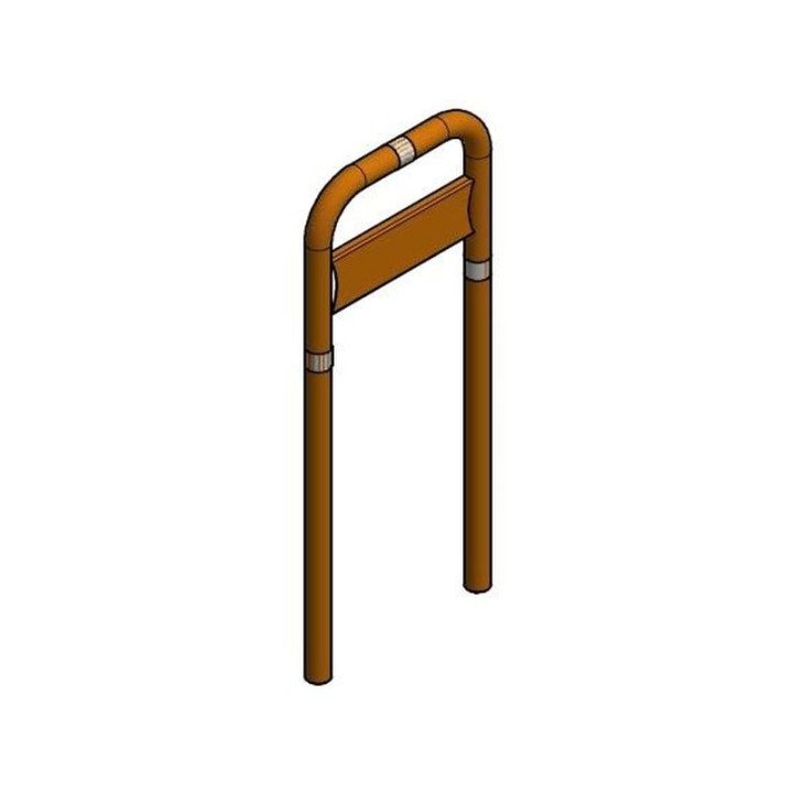 ONNLINE Safety Barrier 1300x560mm Orange Powder-Coated