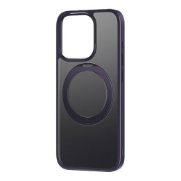 Puhelinkuori jalustalla Baseus SkyRing 360° iP 14 Prolle + karkaistu lasi ja puhdistussarja (violetti)