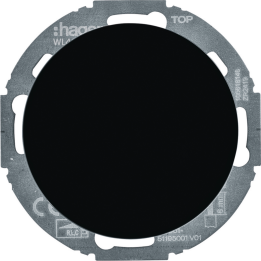 Hager WL4011BG universāls rotējošais dimmeris (R,L,C,LED) - melns stikls