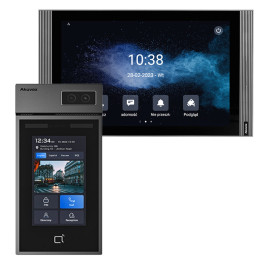 Akuvox S535 video uksekellakomplekt koos S567G 10-tollise Android PoE monitori WiFi-ga
