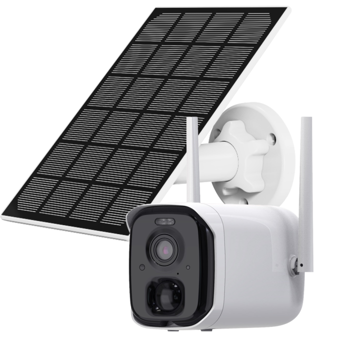 VICOHOME CG522-S5-SOLAR 3MP PTZ IP-kamera Wi-Fi:llä, PoE, IP65, IR Night Vision jopa 7 m, sisäänrakennettu mikrofoni, microSD jo