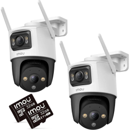 IMOU Cruiser Dual 10MP (5MP + 5MP) IP kameru komplekts 2 ar 32GB atmiņas kartēm