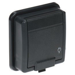 Elektro-Plast AQUANT-5041-77/S/EPN 1-vietas āra kontaktligzda IP55 16A 230V Schuko F tips
