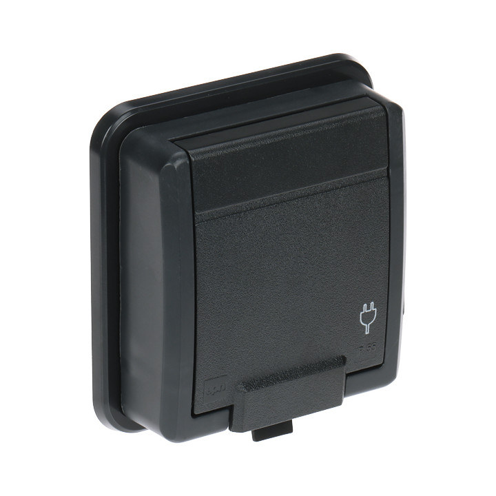 Elektro-Plast AQUANT-5041-77/S/EPN 1-vietas āra kontaktligzda IP55 16A 230V Schuko F tips
