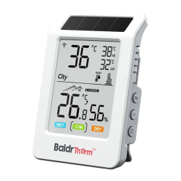 BALDRTHERM HCS596WB Solar-Powered Wi-Fi Thermohygrometer