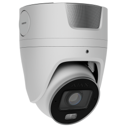 AJAXCCTV AJ-TURRETCAM-4-HLVF-S-W 4MP bokštelis IP kamera su 2,8–12 mm varifokaliniu objektyvu, 60 m IR ir balta šviesa, PoE