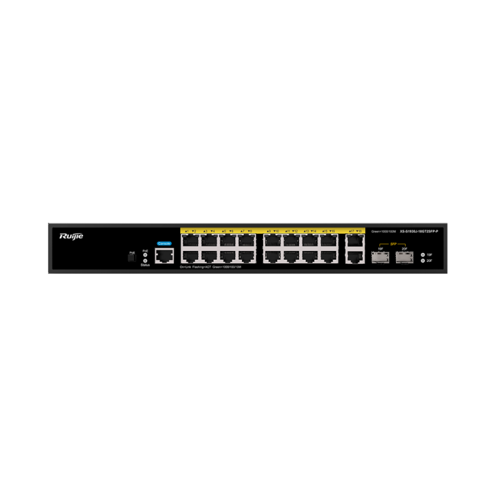 RUIJIE RG-XS-S1930J-18GT2SFP-P pārvaldāms Gigabit tīkla slēdzis, 18x Gigabit RJ45 + 2x SFP, L2