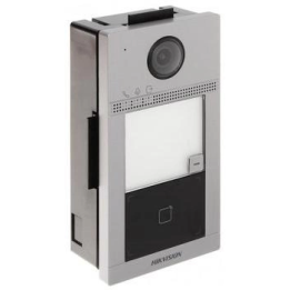Hikvision DS-KV8113-WME1(C)/Flush 1-pogas metāla villas durvju stacija ar PoE un 2MP kameru