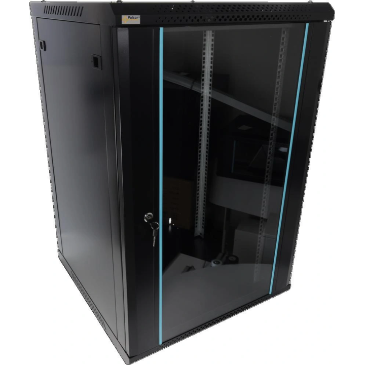 Pulsar 19" 18U Wall-Mounted RACK Cabinet for Assembly 600x600mm Black