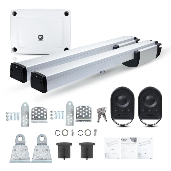 Somfy Ixengo L 3S+ IO Standard Pack - Gate kit for two-leaf gates up to 8 m