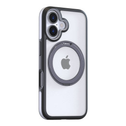 Torras Ostand R Fusion Case iPhone 16:lle (musta)