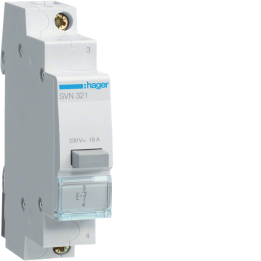 Hager SVN321 Impulse 1NC Pushbutton, 230V AC