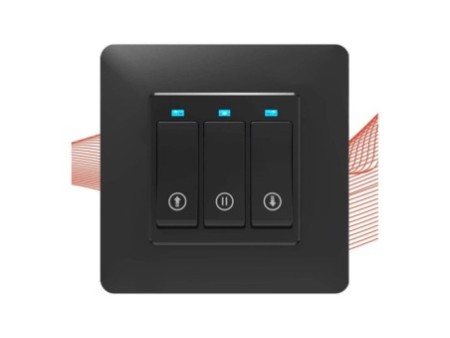 Roller Switch Black Zigbee 3 pogas