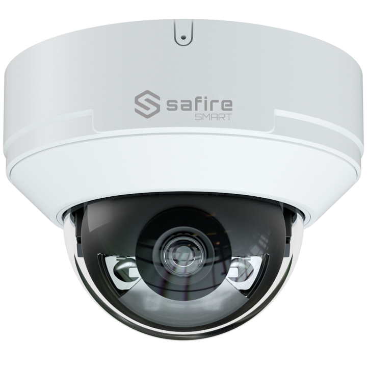 SAFIRE SMART SF-IPD040A-4I1-NIGHTPRO 4 MP Outdoor Dome IP-kamera PoE, Wi-Fi, IP67, valkoinen LED, 30m IR
